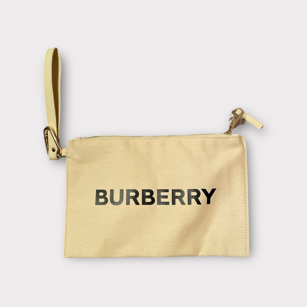 Burberry Beige Wristlet Pouch